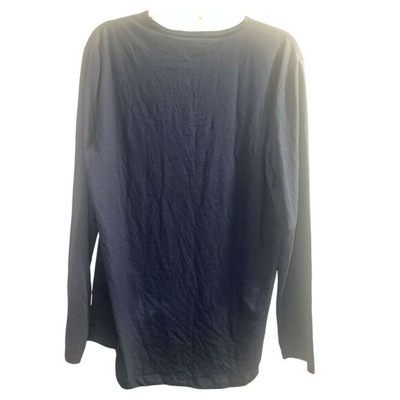 ✨Cuts AO Long Sleeve Navy Sz XL Henley Curve-Hem✨ - Picture 8 of 11